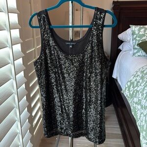 Banana Republic Tank Top  XL Black Sleeveless